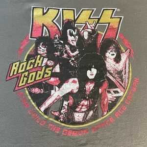 Retro Kiss‎ Tee - Size XXL - Gray